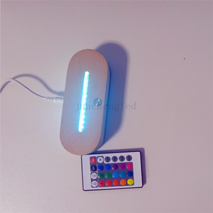 Base de lámpara Led 3d acrílica táctil, base de madera, lámpara Led, Cable Usb, luz nocturna, venta al por mayor - Product Image 2