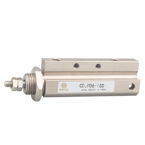 กระบอกลมนิวแมติก Cdjp6-15d แรงดันสูงสุด 0.7mpa ชิ้นส่วนอุตสาหกรรมระบบอัตโนมัติ - Product Image 4