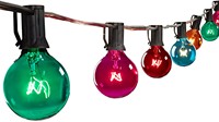 Beliebte heiß verkaufte Outdoor UL CSA Glas Mehrfarbige G40 Glühbirne Garden Patio Lights Urlaub dekorativ