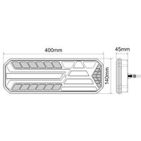 Feu arrière LED ECE 12V 24V pour camion, clignotant dynamique, indicateur de freinage, marche arrière, feu de position arrière, feu antibrouillard pour remorque, caravane, camion