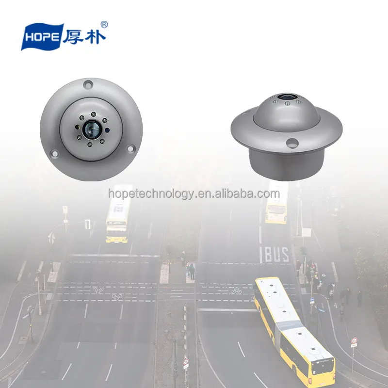 HOPE Manufacture 6 Lights Infrared Night Vision Built in Microphone Wide Angle Fish Eye School Bus Roof Camera