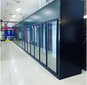 Các Nhà Cung Cấp Cửa Kính Mát Đi Bộ Thay Thế Cho Tủ Lạnh Thương Mại Tùy Chỉnh Với Giá Đỡ - Product Image 1