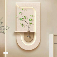 Peinture murale LED 3D de style nordique moderne, nouvelle tendance, peinture de nature morte, art décoratif en grès, design artistique
