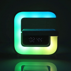 Lonvel G3 Night Light Digital Alarm Clock Wireless Charger With Bedside Smart Speaker Home Table Light <strong>Lamp</strong> Speaker <strong>G</strong> G3 <strong>Lamp</strong> - Product Image 3