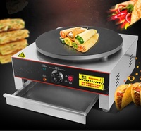 Machine à crêpes électrique 40CM, équipement de collation, Machine à crêpes en acier inoxydable