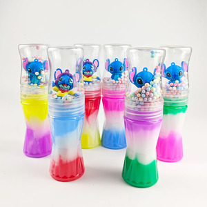 Wholesale New Design Two-Level Medium S Shaped Bottle Mixed Cream Color with Stitch Doll <strong>Slime</strong> <strong>Kit</strong> - Product Image 4