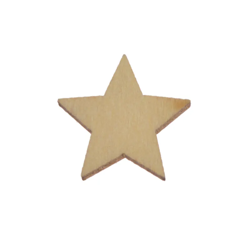La tavola disperde i migliori prodotti di consumo non finiti Mini ritaglio in legno forme Wood Star