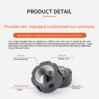 Réglage axial de haute précision M20X1.0P Écrou de blocage de type K pour environnements difficiles Acier allié 42CrMo