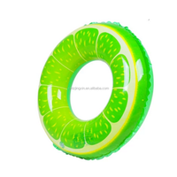 OEM PVC pliable enfant gonflable fruits Kiwi citron anneau de bain