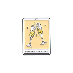 Pins de <span class=keywords><strong>tarot</strong></span> de gato champán de dibujos animados creativos - Product Image 4