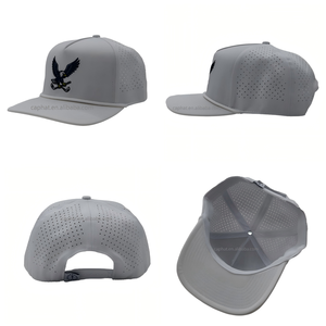 Gorra de béisbol deportiva de 5 paneles para hombre y mujer con parche de goma de PVC con agujero cortado con láser Dobby Dot Argyle Fruit, gorras de Golf con logotipo personalizado - Product Image 2