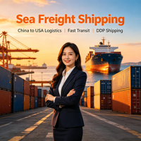 Top 10 des transitaires rapides : fret maritime dédouané LCL + Express DDP Chine-USA pour le fret e-commerce, transit en 15-25 jours