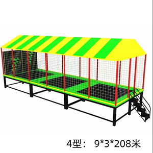 La fabbrica produce mini trampolini quadrati, attrezzature per l'intrattenimento al coperto per parchi, trampolini per il fitness. - Product Image 5