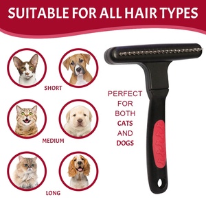 Cepillo de Masaje Profesional para Perros con <span class=keywords><strong>Mango</strong></span> Largo, Peine para Mascotas, Cepillo de Aseo para Perros y Gatos - Product Image 5
