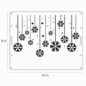 Plantilla para Pastel de Miel y Dulzura, Herramienta de Repostería con Diseño de Flor Hueca en PET para Navidad, Suministros de Decoración para Pasteles - Product Image 4