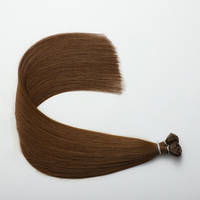 Extensions de cheveux K-Tip de haute qualité, grade 12A, cuticules alignées, cheveux humains bruts vietnamiens, double épaisseur, micro K-Tip, vente en gros
