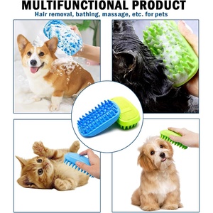 Cepillo de Silicona Duradero para Perros, para Masajes, Aseo, Baño, Ducha, Champú, Eliminación de Pelo Suelto - Product Image 4