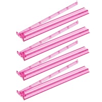 Support de Mahjong en Acrylique de 45 cm avec Poussoir Transparent pour Tuiles de Mahjong, Ensemble de 4 Poussoirs, Organisateur de Tuiles, Accessoires de Jeu de Mahjong