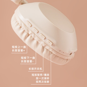 Over-Ear Wireless Headphones 5.3 Hi-Fi Sound <b>Gaming</b> Earphones Foldable With Type-C Charging - Product Image 3