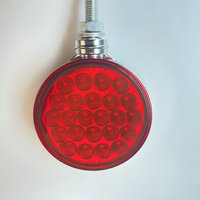Feu arrière circulaire double face à 48 LED 12V 500LM en plastique pour remorque, feux arrière de voiture pour camion, accessoires automobiles en stock