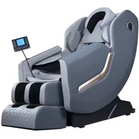 Meilleur Gris Zero Gravity Human Touch Stretch 4D Track Dernier thérapeute Masseur Chaise de massage électronique Corps entier