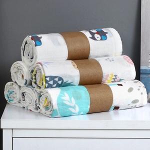 Tissu imprimé en mousseline <span class=keywords><strong>de</strong></span> <span class=keywords><strong>coton</strong></span> froissé double épaisseur certifié OEKO-TEX léger pour couvertures, chemises, loisirs créatifs et jouets pour garçons et enfants - Product Image 5