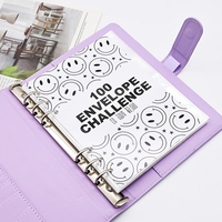 Nouveau carnet à spirales populaire avec 100 enveloppes, défi d'économie d'argent, organiseur de pochettes, classeur de fichiers, classeur de trésorerie, planificateur budgétaire