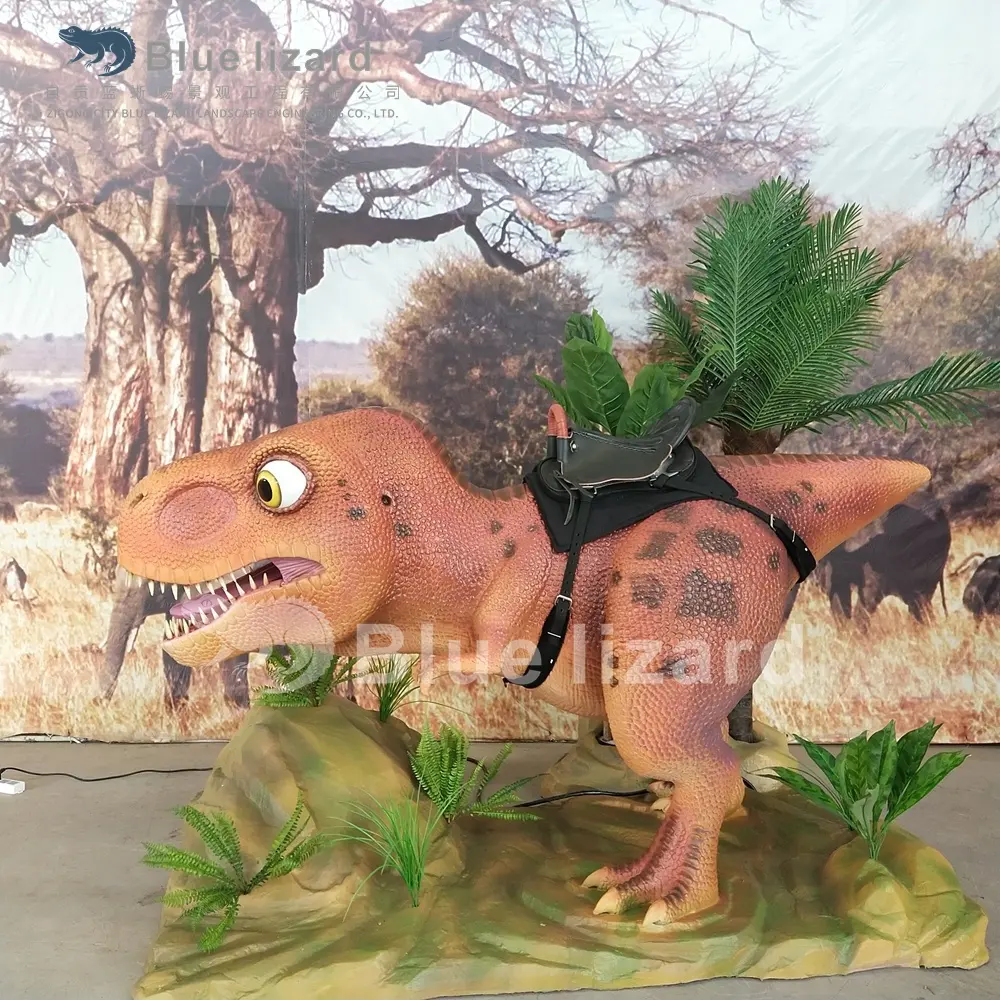 Populaire Dinosaurus Rijden Machines Kiddie Afstandsbediening Dinosaurus Mini Carnaval Ritten Cartoon T-Rex Model Voor Game Room