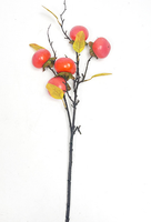 Kunstmatige persimmon fruittakjes bessen schuim plastic 70/75cm aanpasbaar voor Halloween Kerstmis Pasen DIY huis tafel vaas