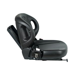 ที่นั่งรถยกสำหรับการก่อสร้างทำจาก PVC สีดำพร้อมสวิตช์ไมโครและเข็มขัดนิรภัยอะไหล่เครื่องจักรกลการเกษตร - Product Image 6