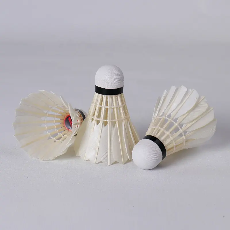 China Sale Tournament 12-piece Badminton Material Best Selling Honkoo Branded Goose Feather Shuttlecock