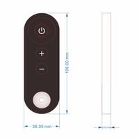 Mando a distancia RF de 315Mhz y 433Mhz para automatización del hogar, mando a distancia inalámbrico con luz LED, OEM, personalizable, 3 teclas, 6 teclas, 7 teclas, 10 teclas