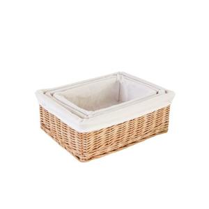 Organisateur de bureau écologique en saule tressé, panier de rangement multifonction pour jouets d'enfants - Product Image 4