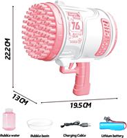 Lanceur de bulles d'eau électrique automatique en plastique avec 76 trous pour enfants et adultes, jouet de jeu en plein air