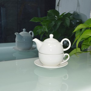 400ML 13.5OZ Bule Branco Pote De Chá De Porcelana e Chá para Um Conjunto Teacup e Pires Set Bules Set for One - Product Image 2