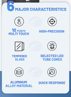 YCLTOUCH 21.5 pouces 16:9 IR tactile cadre superposition infrarouge Mutil écran tactile