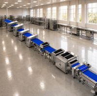 Ligne de production automatique de croissants à grande vitesse ADMF, machine à fabriquer du pain croissant, équipement de boulangerie industrielle pour usine