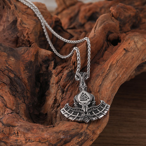 <span class=keywords><strong>Nordique</strong></span> Viking collier navire ancre pendentif en acier inoxydable bijoux Thor marteau Mjolnir <span class=keywords><strong>nordique</strong></span> <span class=keywords><strong>mythologie</strong></span> cadeau pour hommes - Product Image 5