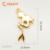 Pendentifs sirène personnalisables électro-plaqués haute brillance, breloques décoratives, porte-bikini, accessoires de lingerie sûrs et de haute qualité
