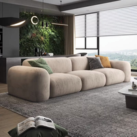 ATUNUS Sofá de Lujo Nórdico en Forma de L para Sala de Estar, Muebles de Terciopelo, Sofá Modular Seccional de 3 Plazas