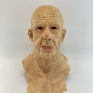<span class=keywords><strong>Masque</strong></span> en latex d'horreur tête <span class=keywords><strong>de</strong></span> vieil homme chauve, perruque <span class=keywords><strong>de</strong></span> grand-père faite à la main pour Halloween, directement <span class=keywords><strong>de</strong></span> l'usine - Product Image 2