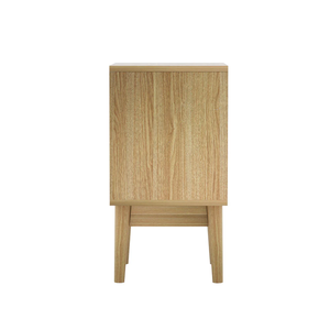 Table <span class=keywords><strong>de</strong></span> chevet traditionnelle en bois avec 1 tiroir et une étagère pour chambre d'appartement - Product Image 4