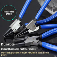 Portable Internal External Retaining Clips Multifunctional Crimping Snap Ring Circlip Pliers Soft Grip Plastic for Industrial