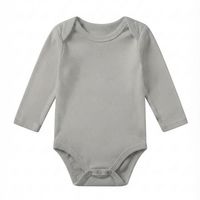 Combinaison pour bébé nouveau-né en coton tricoté, multicolore, à manches longues, col enveloppe, fermeture à boutons triangulaires, style décontracté
