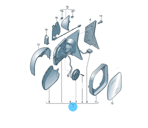 OEM 7e1857507dk/7e1857508dt Đen Bìa gương chiếu hậu nhà ở cho <span class=keywords><strong>VW</strong></span> T5 T6 vận chuyển multivan mới bên trái bên phải bảo hiểm - Product Image 4