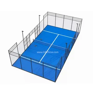 LDK Sports Equipment 2023 New design Fence Protective Cage Full Panoramic artificial grass for Paddle Tennis Court
