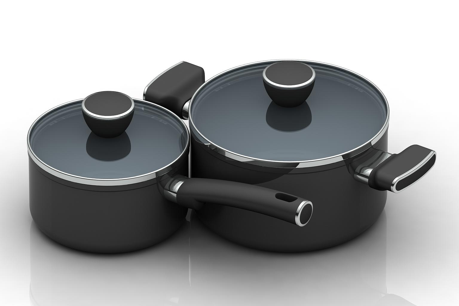 High Quality 7PCS Aluminium Cookware Sets for Kitchen Utensil Cooking Pot Casserole Saucepan With Lid Non Stick · image 2