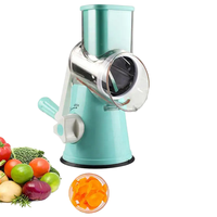 Handmatige multifunctionele groentesnijder/slicer keukenhulp met roestvrijstalen messen, milieuvriendelijk, alleen handwas.