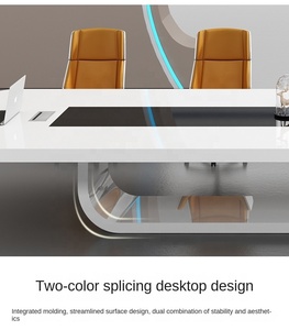 Tavolo da riunione HYZ1 per ufficio, in legno, per sala conferenze, tavolo da riunione moderno per 12 persone, vendita all'ingrosso OEM. - Product Image 5