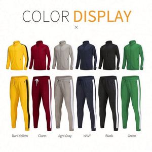 Ensemble de survêtements de sport 2 pièces en polyester élégant pour homme, collection automne, en molleton antibactérien, avec logo personnalisé, vente en gros usine - Product Image 2